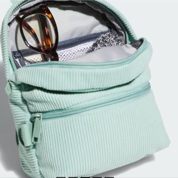 Adidas Trefoil 2.0 Curduroy Mini Backpack- Hazy Green main image 7